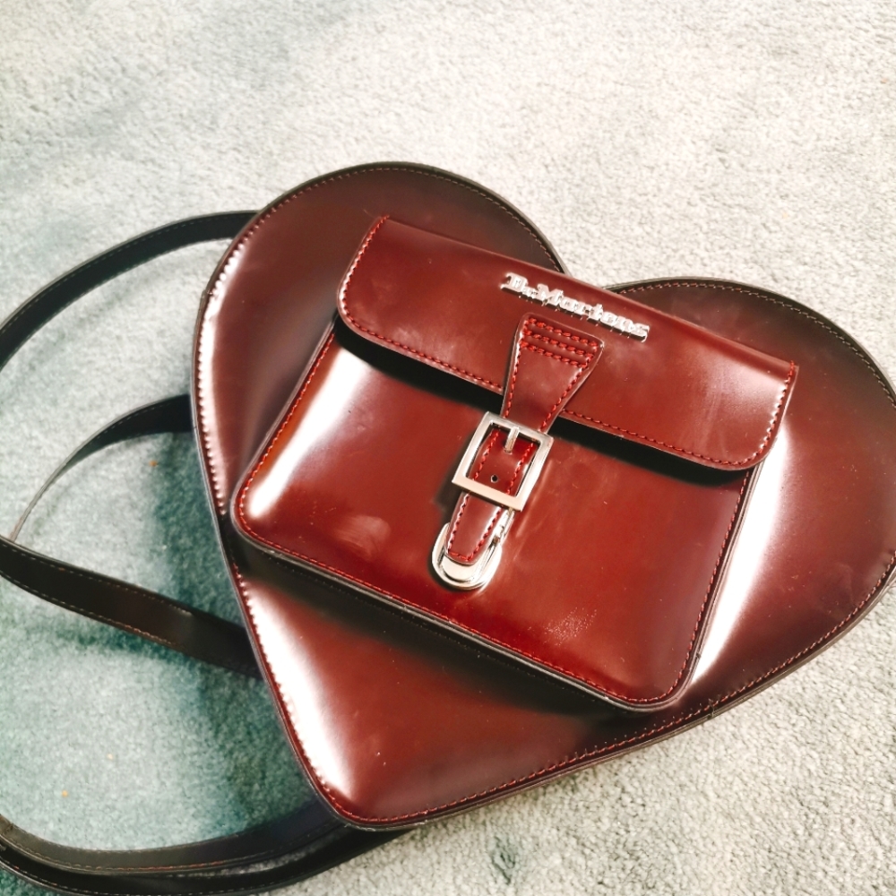 Dr. Martens Burgundy Heart Backpack